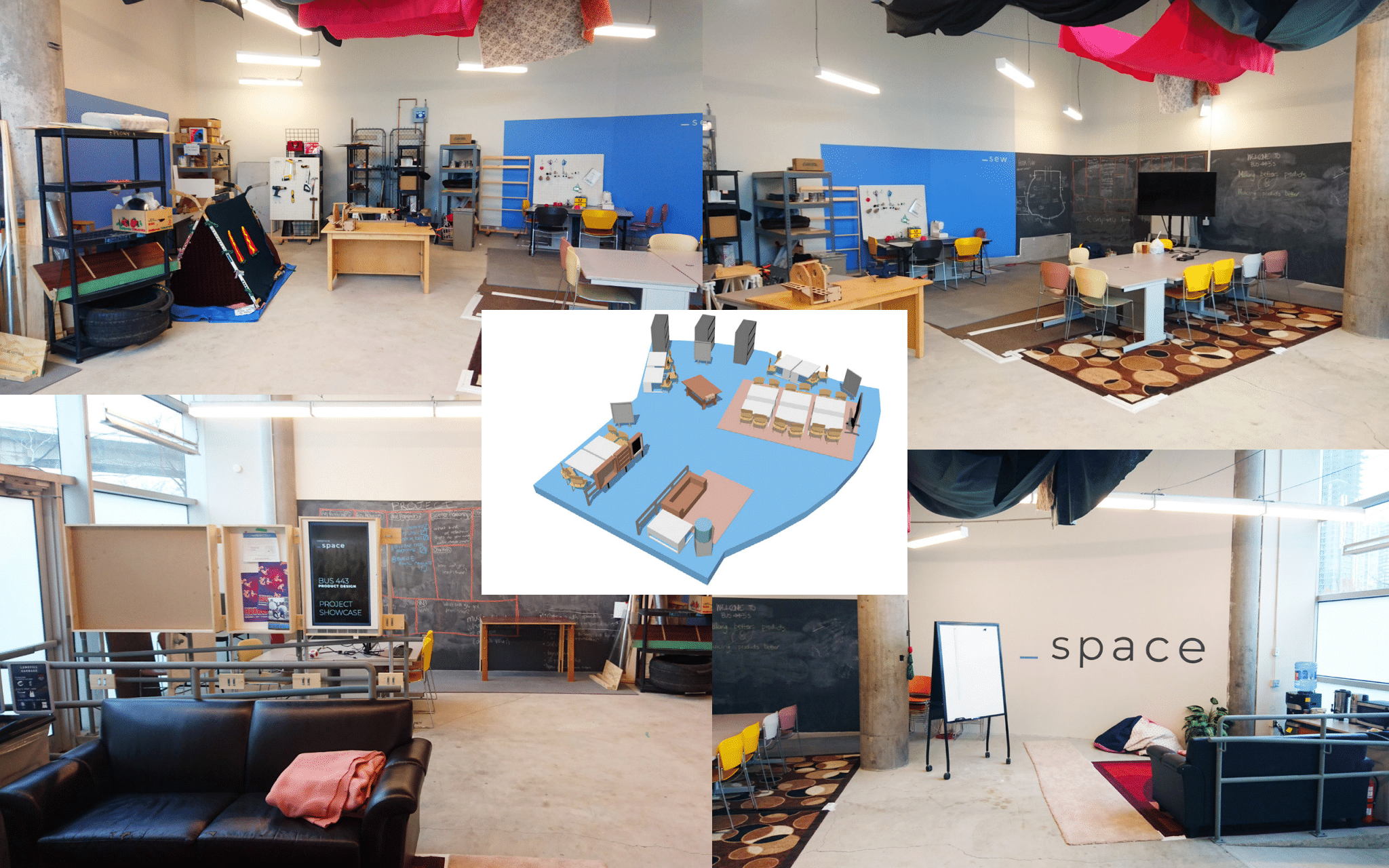 The makerspace model with photos.